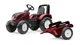 Детский трактор на педалях Falk Valtra S4 с прицепом бордовый, 4000AB - изображение 1