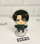 Акриловая коллекционная фигурка Чиби Chibi Атака титанов Леви Аккерман 10 см - изображение 1