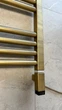 Тен для рушникосушки Terma ONE 30x30 з регулятором, 400 Вт, колір Brushed Brass з кабелем в розетку - зображення 2