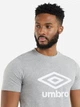Футболка хлопковая мужская Umbro Large Logo Tee 66413U-263 M Серая (5063178020824) - изображение 4