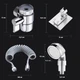 Душова система з насадкою на кран в умивальник з турмаліном Modified Faucet With External Shower (срібляста, білий шланг) - зображення 13
