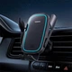 Тримач в авто з бездротовою зарядкою Baseus Milky Way Pro Wireless Charging Electric Car Mount 15W (C40357000111-00) Black - зображення 2