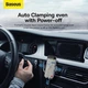 Держатель в авто с беспроводной зарядкой 15W Baseus LightChaser Series Electric Car Mount (C40355900121-00) Black - изображение 13