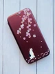 Чохол-книжка з малюнком для Samsung Galaxy A25 (A256) Бордовий :: Котик і сакура (принт 283) - зображення 2
