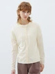 Кардиган с примесью шерсти женский Uniqlo 574530785 S Молочный (1159799155) - изображение 1