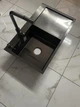 Мойка Kroner 7849LHM левая черная + смеситель для кухни с выдвижным изливом Kroner - PVD03917 - изображение 4
