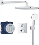 Душевой гарнитур скрытого монтажа с термостатом GROHE Grohtherm Tempesta 250 Cube 34871000 - изображение 1