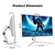 Монітор KOORUI 27 Gaming VA/mini-LED QHD 240HZ HDR1000 (GN10) (KOORUI-GN10) - изображение 6