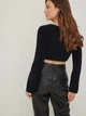 Кардиган вязаный женский NA-KD 1018-008976-0002 XL Черный (7325946246866) - изображение 2