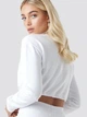 Свитшот женский NA-KD 1018-002578-0001 XL Белый (7325941615438) - изображение 2