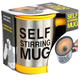 Кухоль мішалка SELF Stiring mug (Тип 1) Жовтий метал, пластик, силікон - зображення 5