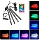 Светодиодная BLUETOOTH RGB 4х12 SMD подсветка салона Декоративная светодиодная блютус подсветка RGB с пультом (91160/1) - изображение 5