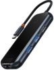 USB-хаб 5в1 Baseus AcmeJoy WKJZ010113 серії USB-C до 2xUSB 3.0 + USB 2.0 + USB-C PD + RJ45 Чорний (WKJZ010113) - зображення 3