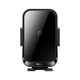 Тримач в авто з бездротовою зарядкою Baseus Halo Electric Wireless Charging Car Mount 15W (SUDD000001) Black - изображение 3