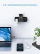 Сетевой фильтр разветвитель тройник 3 евро розетки + 3 USB-A Tessan 3600W/16A Черный - изображение 4