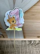 Топпер для торта Ведмедик цифра 1 - зображення 2