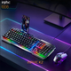 Проводной набор INPHIC полноразмерная клавиатура K2 +игровая мышь W2, с RGB подсветкой, бесшумная, 8800DPI, GR - изображение 2
