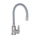 Змішувач для кухні Lidz Vida 015F3 з гнучким виливом (k35) LDVID015F3GRE43356 Grey - изображение 1