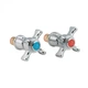 Кран-букса Lidz для смесителя 1/2" латунь хромированная пара запорный механизм вентиль для воды (598178) - изображение 5