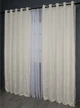 Комплект штор на люверсах VR-Textil Жаккард Sultan YL № 1294ш 150х250 см 2 шт Молочный (37-0035) - изображение 5