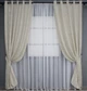 Комплект штор на люверсах VR-Textil Жаккард Sultan XO № 1281ш 150х250 см 2 шт Светло-бежевый (37-0034) - изображение 2
