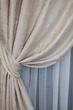 Комплект штор на люверсах VR-Textil Льон мармур Pavliani № 1178ш 150х250 см 2 шт Світло-бежевий (37-0028) - зображення 4