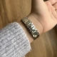 Женские часы металлические Skmei Серебристый/Зелёный (z054-4) - изображение 3