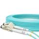 Патч-корд оптичний NanoConnect LC/UPC-LC/UPC Бірюзовий LSZH, Multimode OM3 (MM), Duplex, 2мм - 20 м - зображення 4