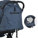 Детская коляска прогулочная синяя Bambi M 5727 FLASH Blue, коляска-книга - изображение 6