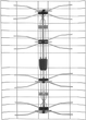 Зовнішня антена DPM HN15ECO з решіткою DVB-T і DVB-T2 - зображення 1
