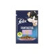 Влажный корм для кошек Purina Felix Fantastic с форелью и зелеными бобами в желе 85 г (7613039841617) - изображение 1