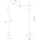 Душевая система Globus Lux SICILIA SBQ-SH-105 с тропическим душем - изображение 5