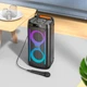 Портативная колонка-караоке HOCO HA6 с RGB подсветкой Black - изображение 6
