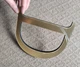 3D Зеркальна золотая буква D наклейка 20 см высота - изображение 4