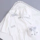 Крестильный набор на мальчика костюм и крыжма 62 см. белый KD12KR9-KoronaAngely-20 Ladan - изображение 1