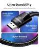 Кабель UGREEN DP114 DisplayPort v1.4 8K 60Hz HDR 3D HDCP FreeSync G-Sync 5.0 м Black (80394) - изображение 6