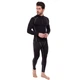 Спортивная компрессионная футболка мужская Zelart Fit 505 размер 3XL (185-190 см) Black-White - изображение 8