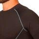 Спортивная компрессионная футболка мужская Zelart Fit 1001 размер L (170-175 см) Black-Grey - изображение 3