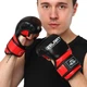 Рукавички для змішаних єдиноборств Zelart Fight 4612 L Black-Red - зображення 8