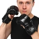 Перчатки для смешанных единоборств Zelart Fight 4612 размер M Black - изображение 6
