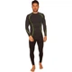 Спортивная компрессионная футболка мужская Zelart Fit 1001 размер 3XL (185-190 см) Black-Green - изображение 4