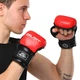 Перчатки для смешанных единоборств Zelart Fight 4612 размер S Red-Black - изображение 6