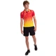 Футболка поло спортивная мужская Zelart Fit 7321 размер XL (48-50) Red-Yellow - изображение 7