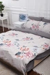 Комплект постельного белья Moon&Star семейный 143х210х2 наволочки 4х50х70 Flowers Gray Бязь Gold Люкс (MS-820001038) - изображение 3