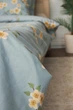 Комплект постельного белья Moon&Star полуторный 143х210 наволочки 4х70х70 Spring Flower Микросатин Premium (MS-820001407) - изображение 6