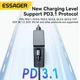 Мережевий зарядний пристрій ESSAGER Advance 140W GaN Travel Charger 2 Type C + USB A EU Black (ECT2CA-ZCB01-Z) - зображення 4