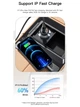 Автомобильное зарядное устройство Essager Gyroscope Mini 45W Car Charger USB-A + Type-C Blue (ECCAC45-TL03-Z) - изображение 7