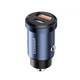 Автомобильное зарядное устройство Essager Gyroscope Mini Charger USB-A + Type-C 30W Blue (ECCAC-TL03) - изображение 2