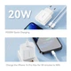 Сетевое зарядное устройство ESSAGER Vanjane Travel Phone Charger Set PD20W (no cable) EU White (ECTC-FJB02-P) - изображение 5