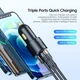 Автомобильное зарядное устройство Essager City Dual Car Charger 66W Black (ECC2C1A-FF01) - изображение 3
